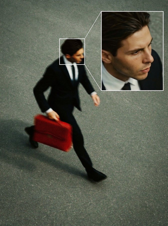 CCTV Face Tracking Surveillance Effect