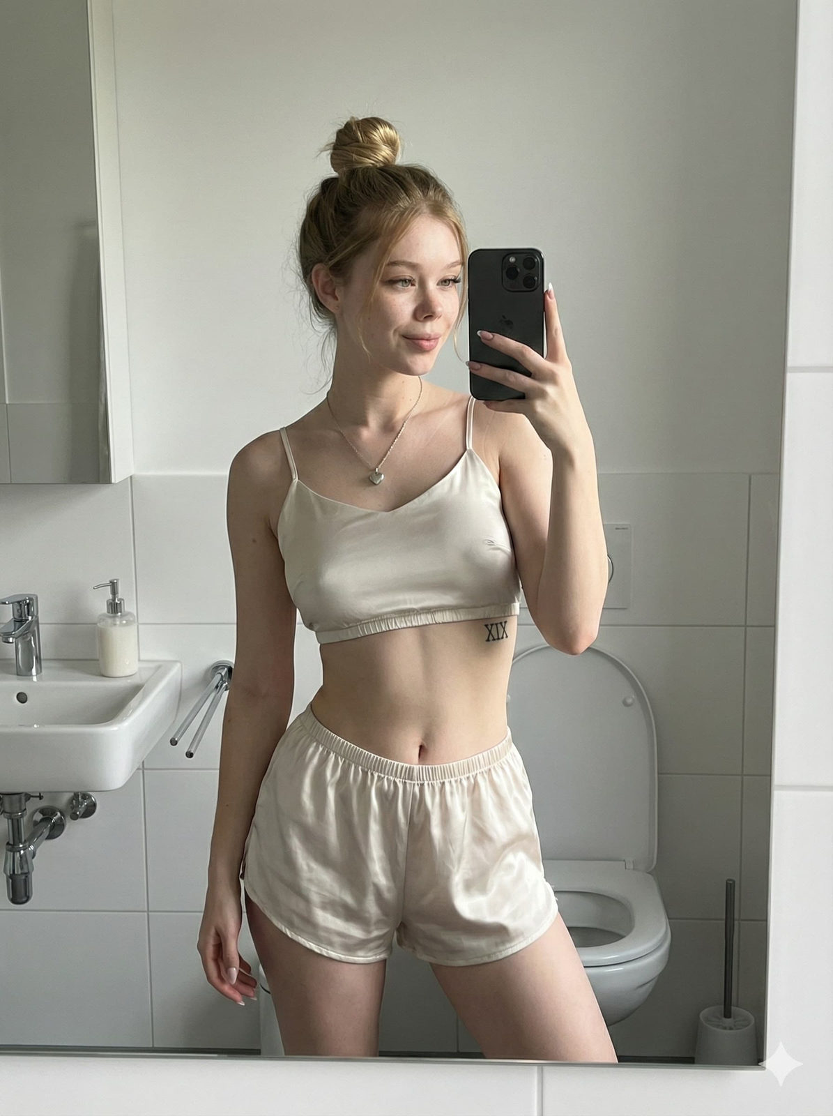 Bathroom Mirror Selfie Portrait