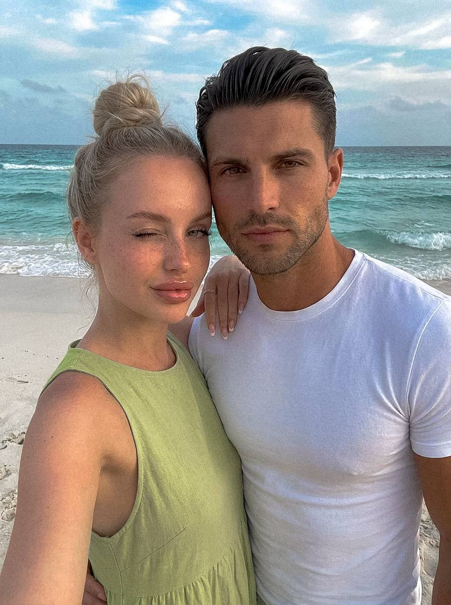 Beach Couple Selfie Moment