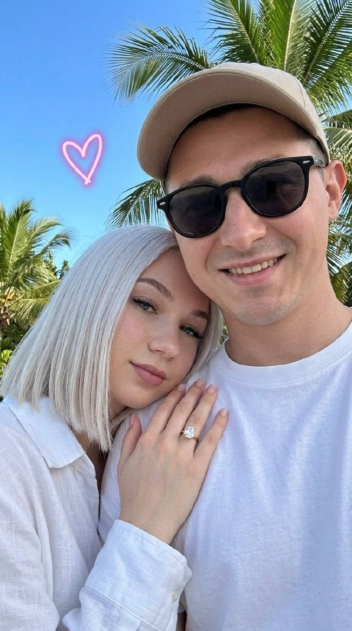 Couple Selfie With Diamond Ring