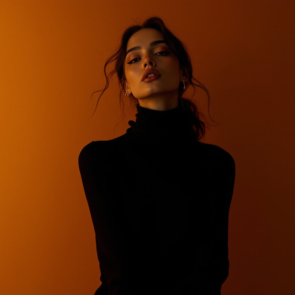 Sepia Glow Fashion Editorial