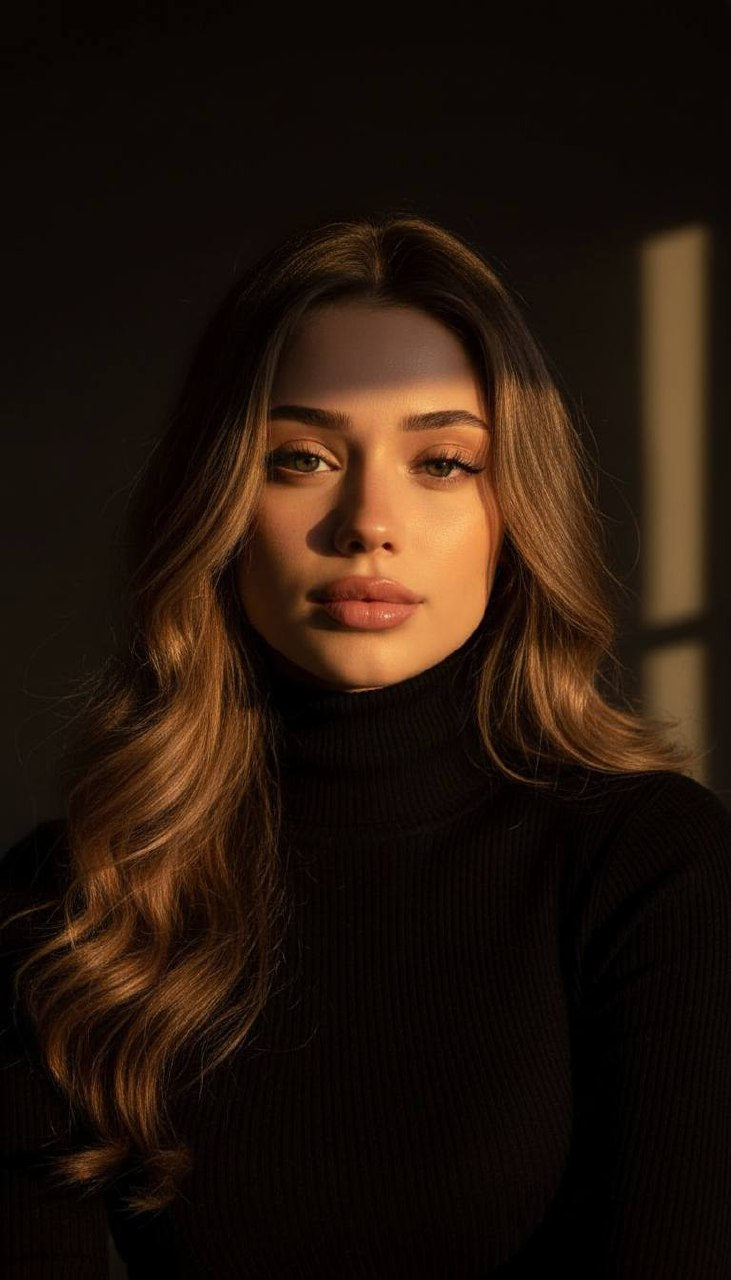 Dramatic Chiaroscuro Fashion Portrait
