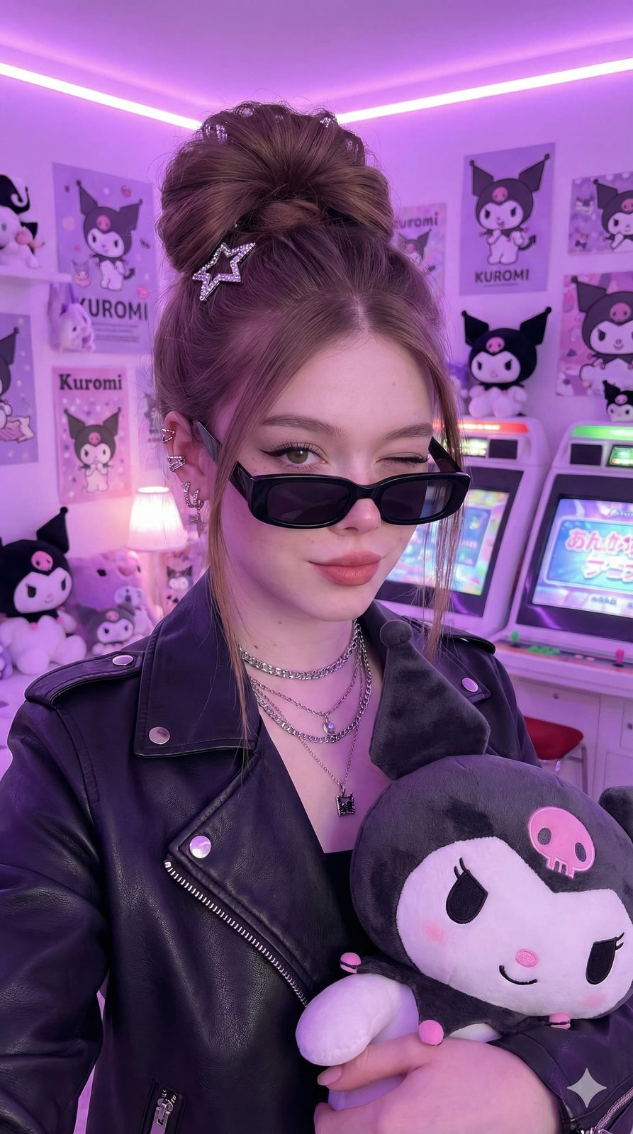 Kuromi-Themed Shibuya Fashion Portrait