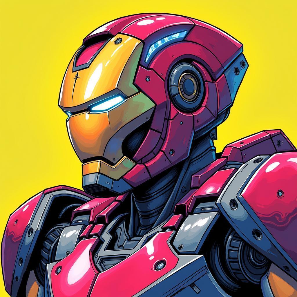 Horizon Zero Dawn Machine in Iron Man Colors