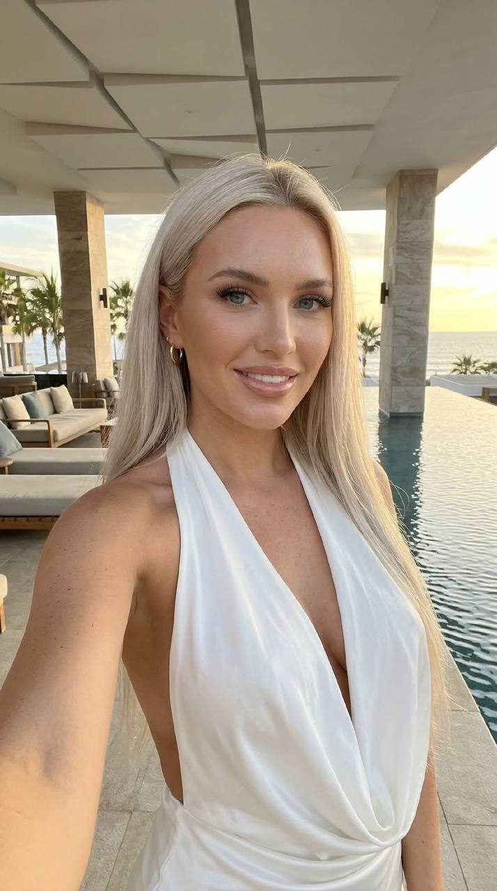 Luxury Terrace Golden Hour Selfie