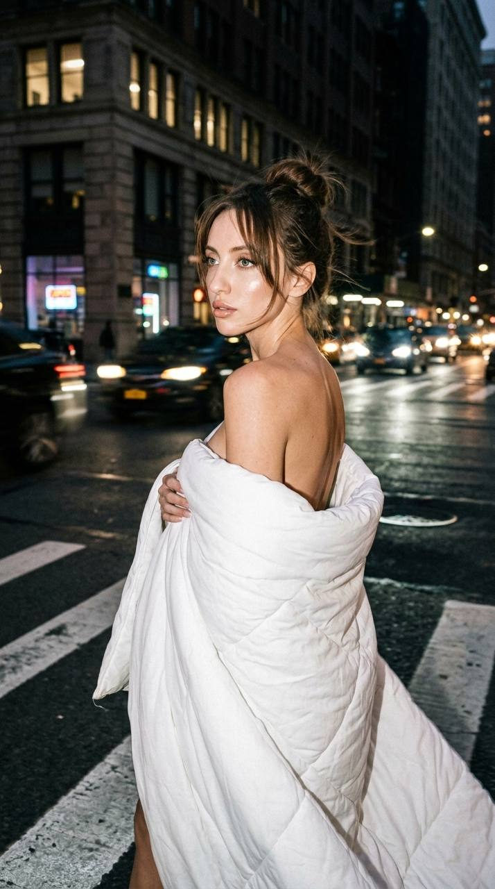 Night City Blanket Portrait