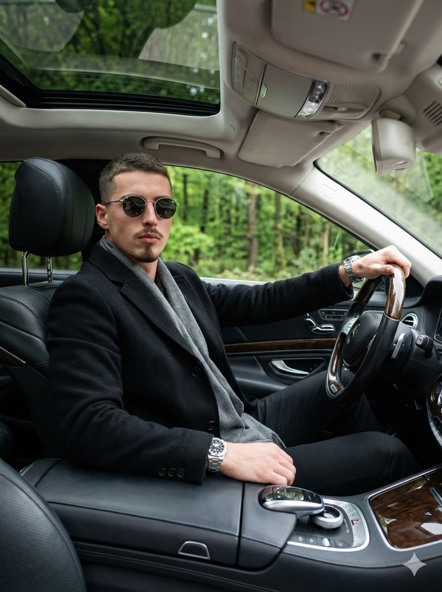 Luxury Car Portrait Editorial