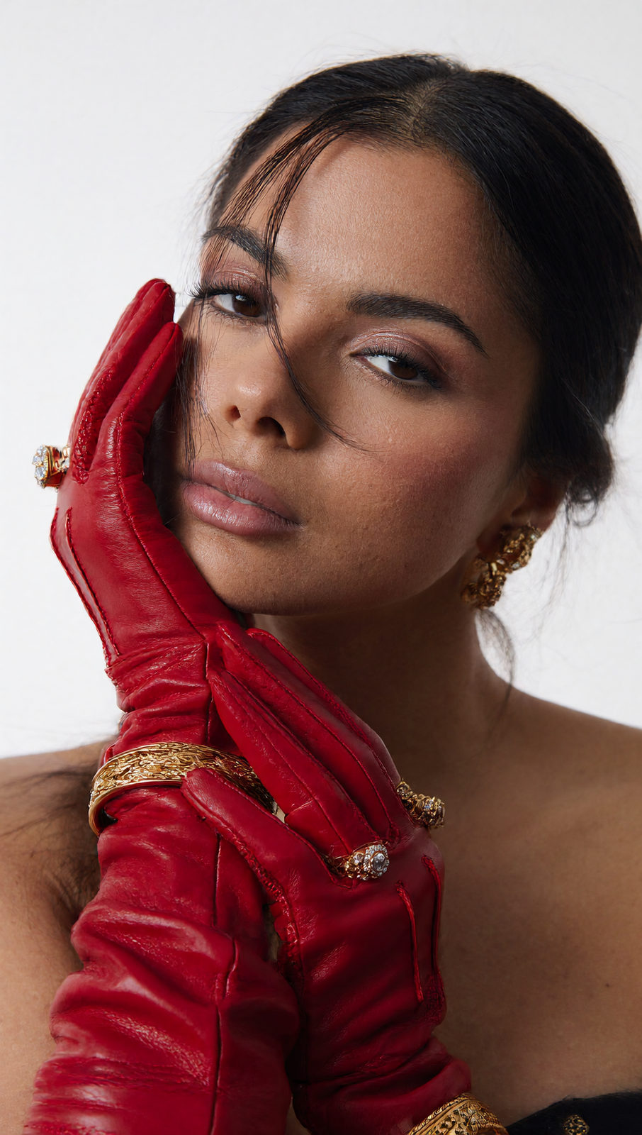 Red Gloves Portrait
