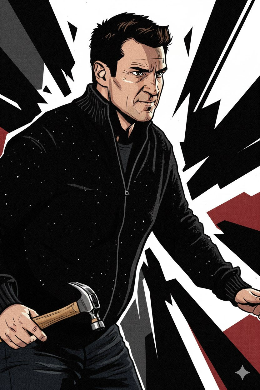 Ink Shadows: Bold Poster Art