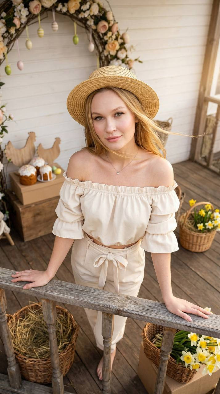 Easter Farmhouse Portrait Session
