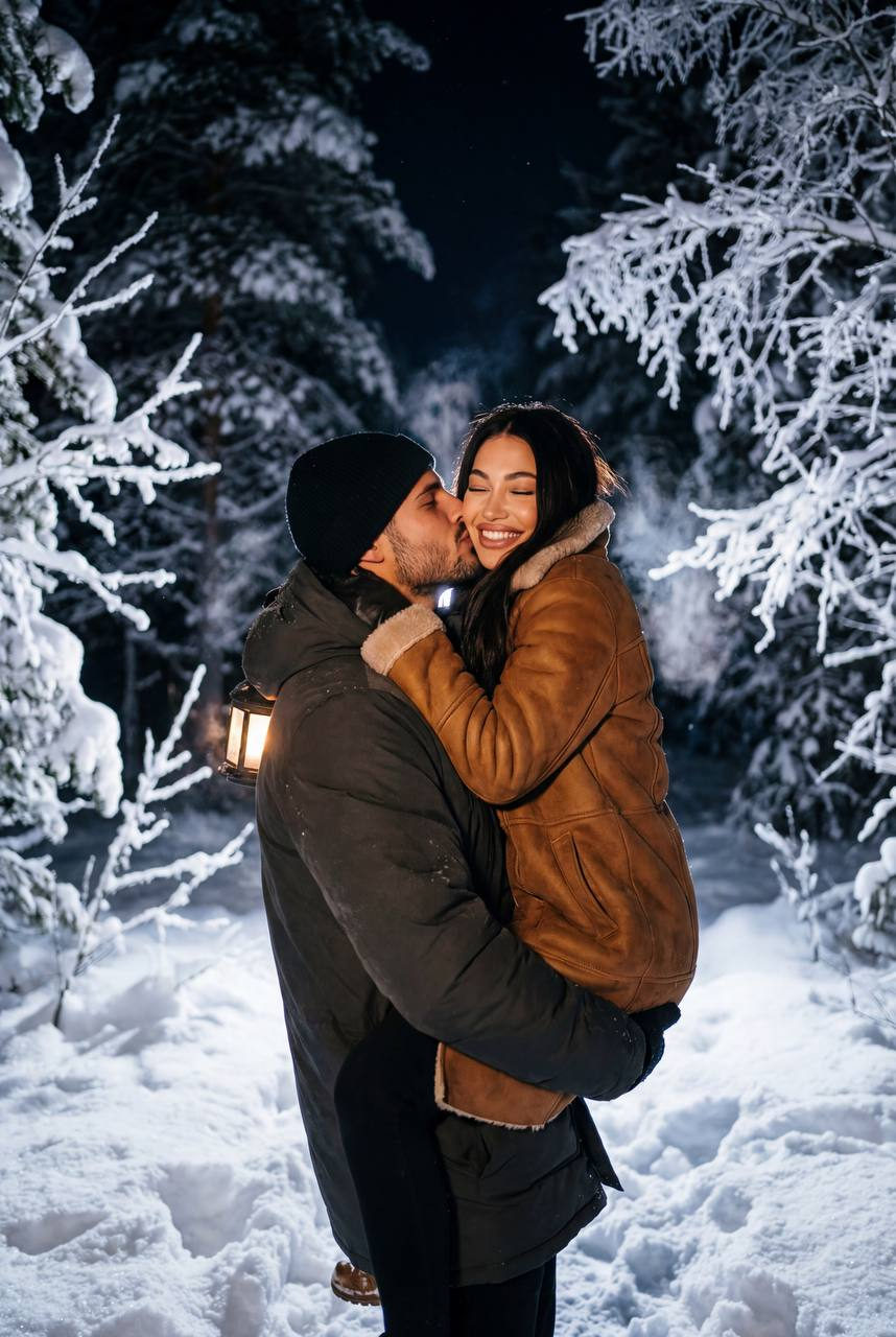 Winter Night Embrace