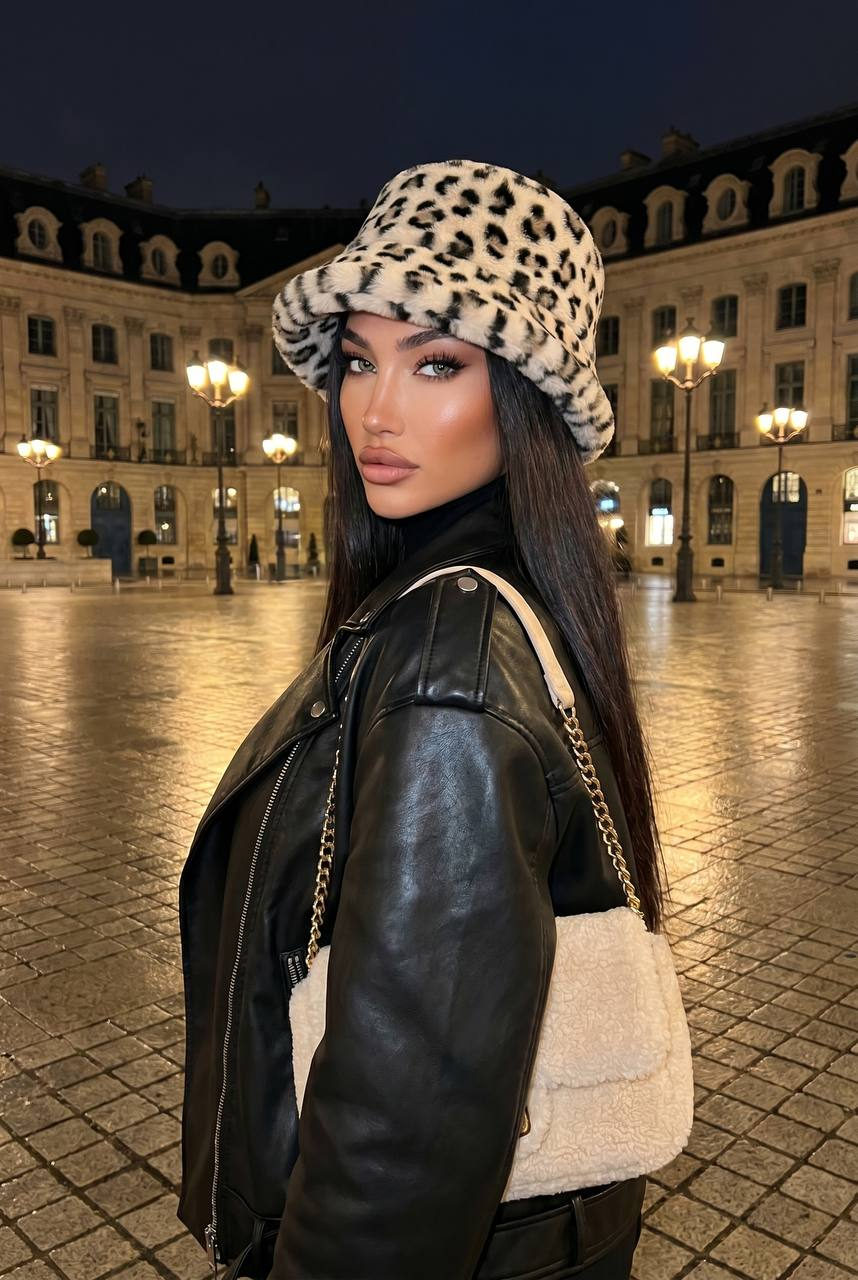 European Night Street Fashion Portrait