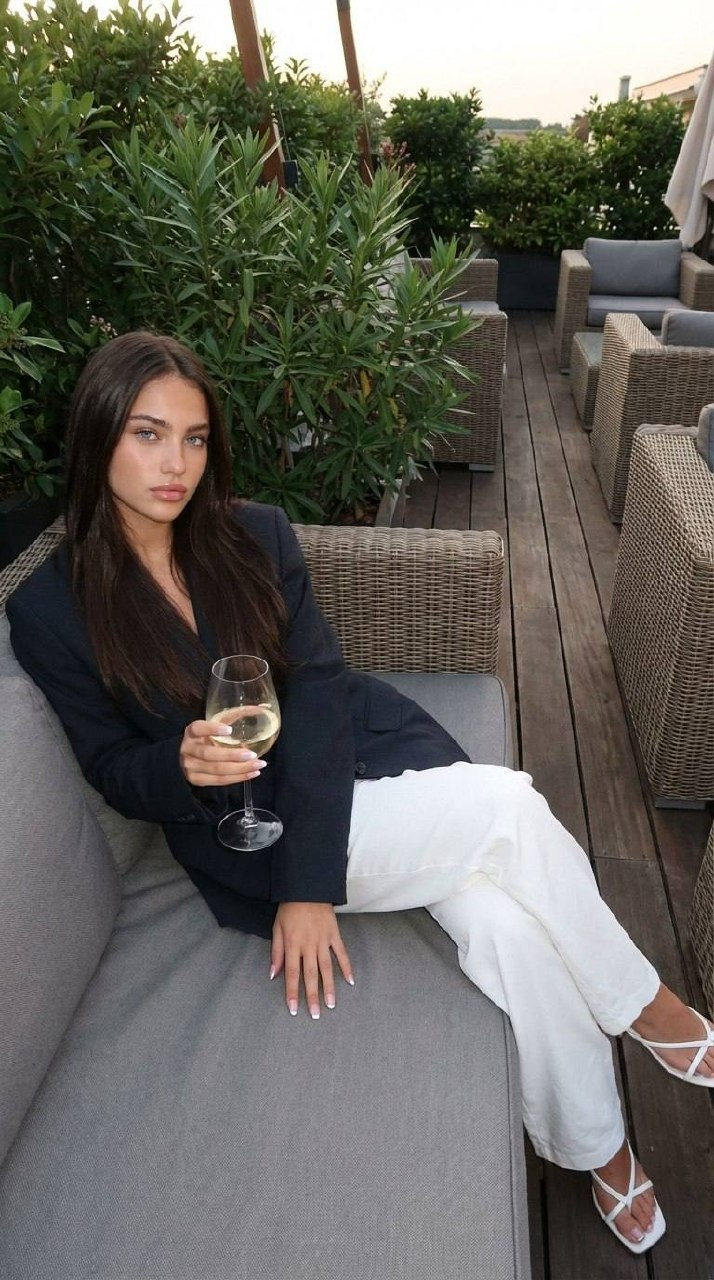 Stylish Terrace Wine Moment