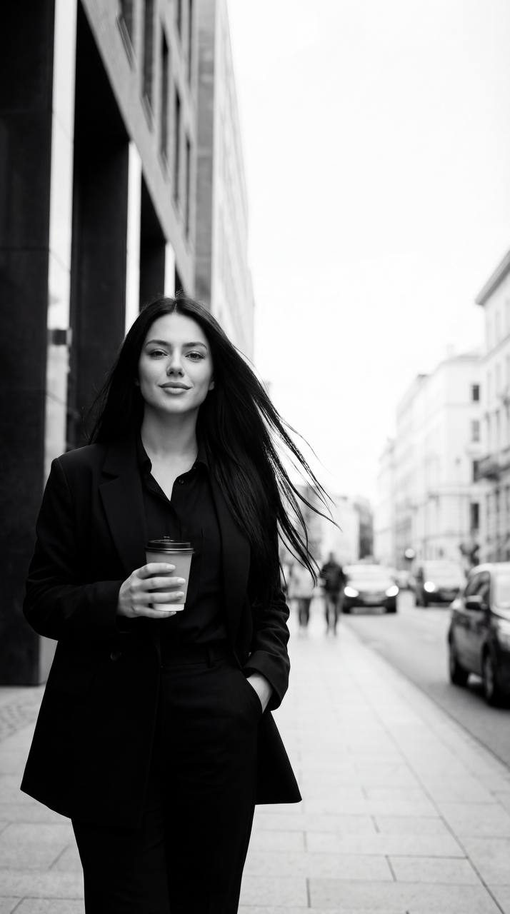 Monochrome Urban Cool Girl