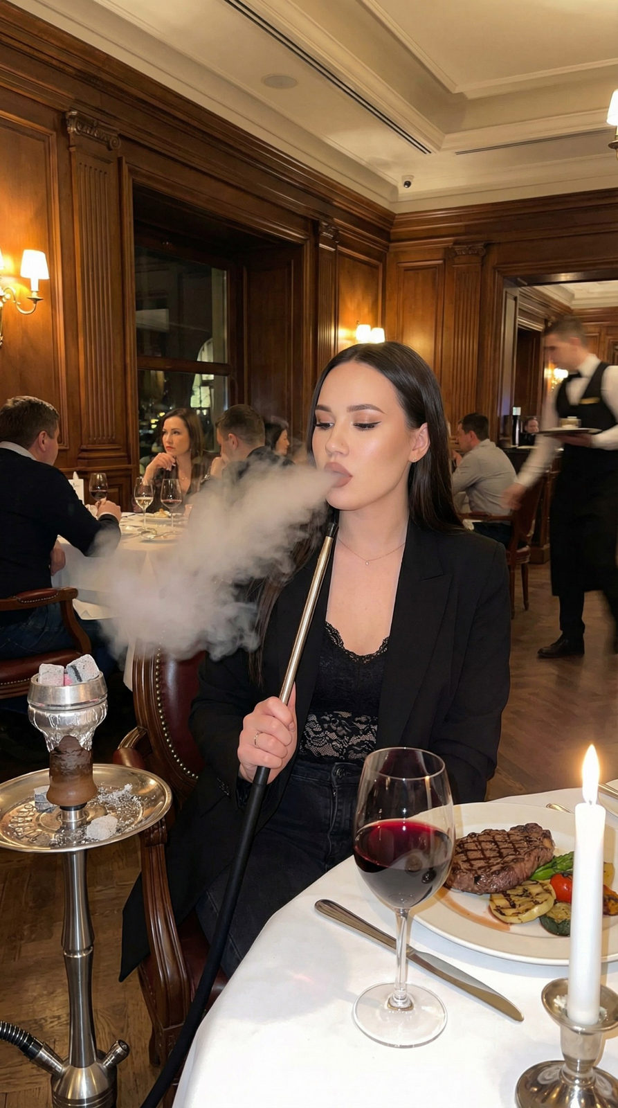 Hookah Girl's Luxurious Evening