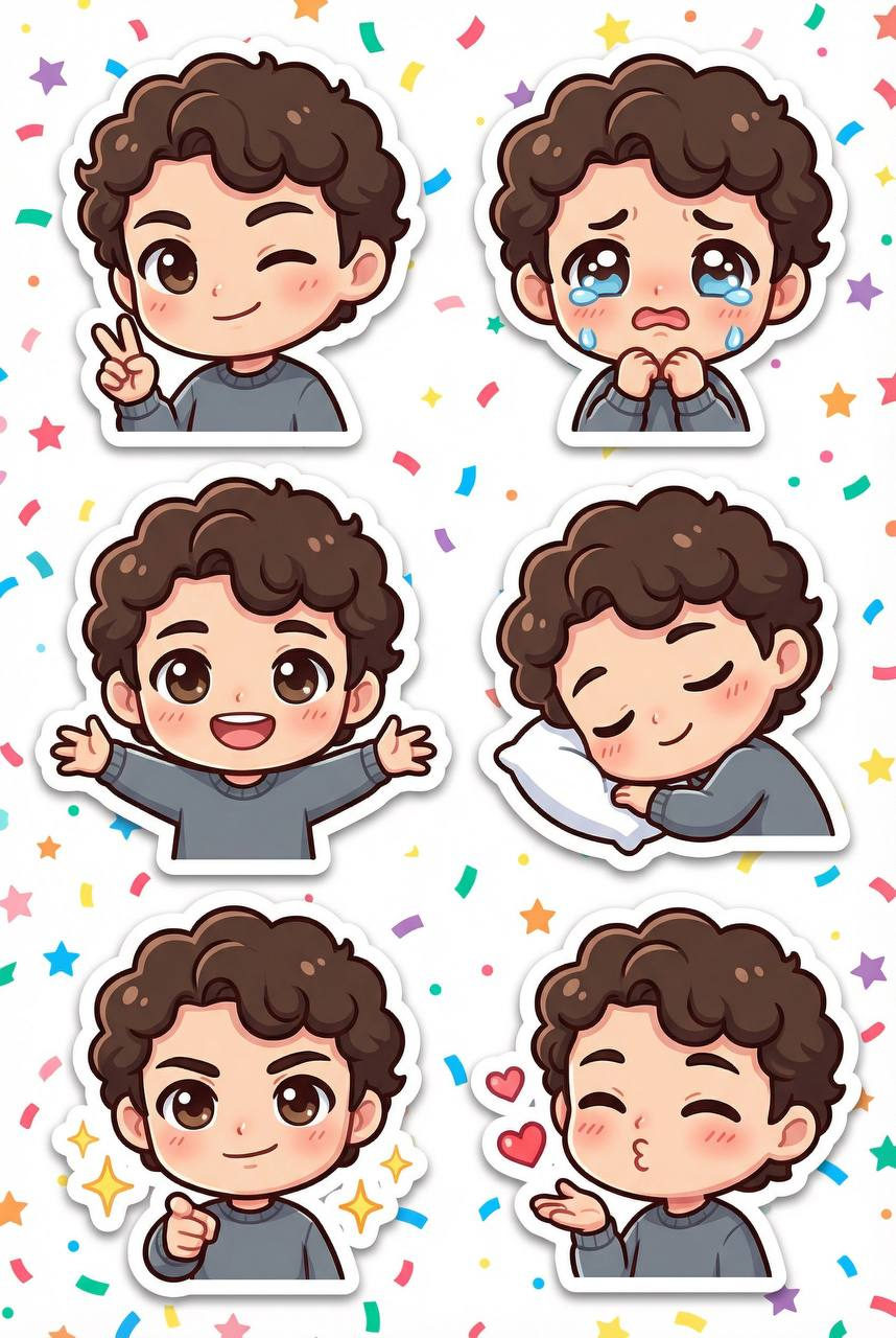 Chibi Emoji Sticker Pack Generator
