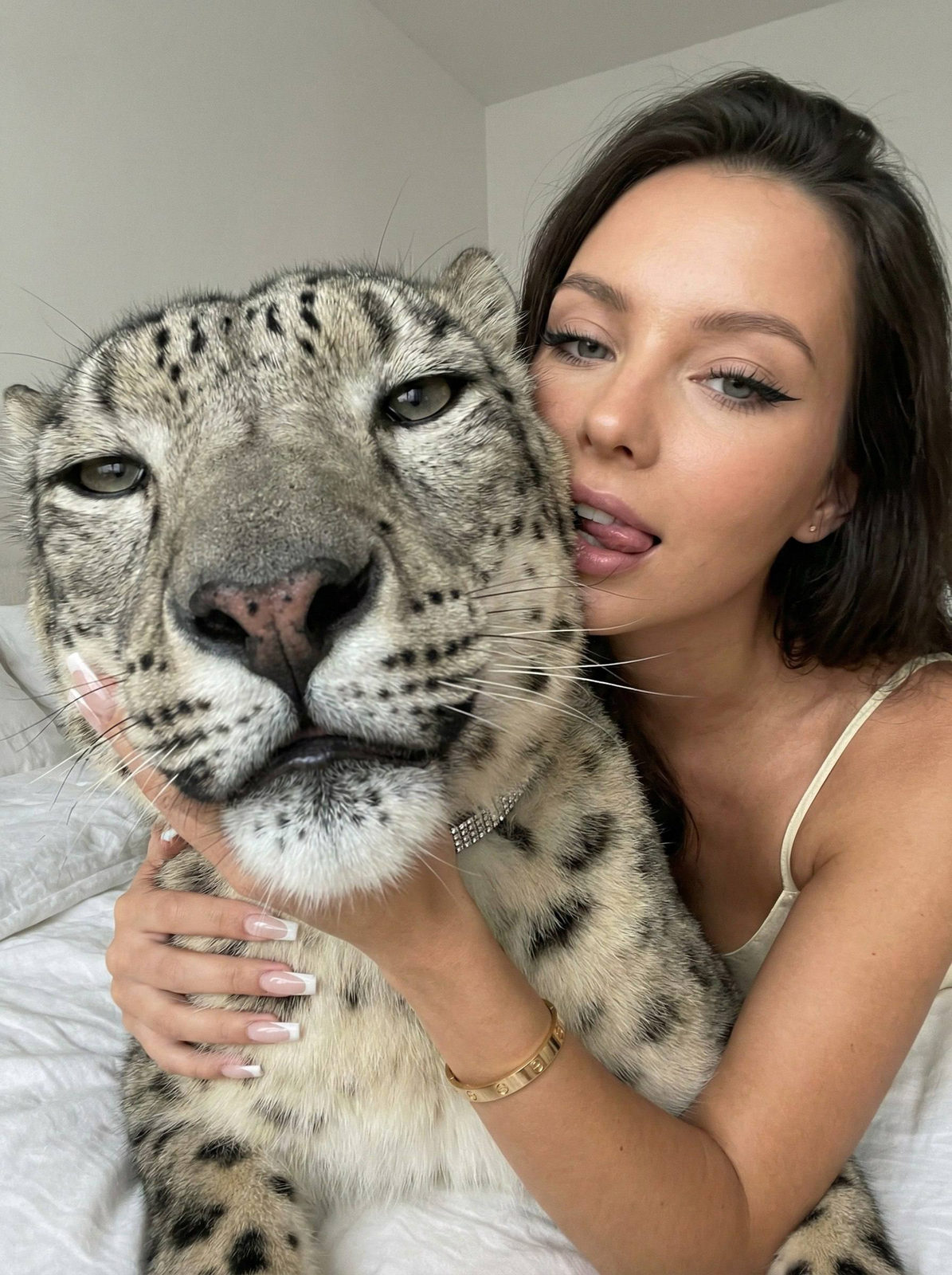 Leopard Selfie Intimate Moment