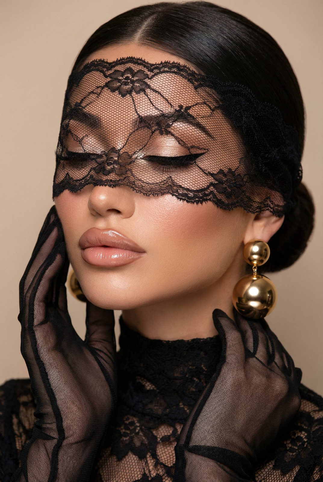 Lace Veil Beauty Portrait