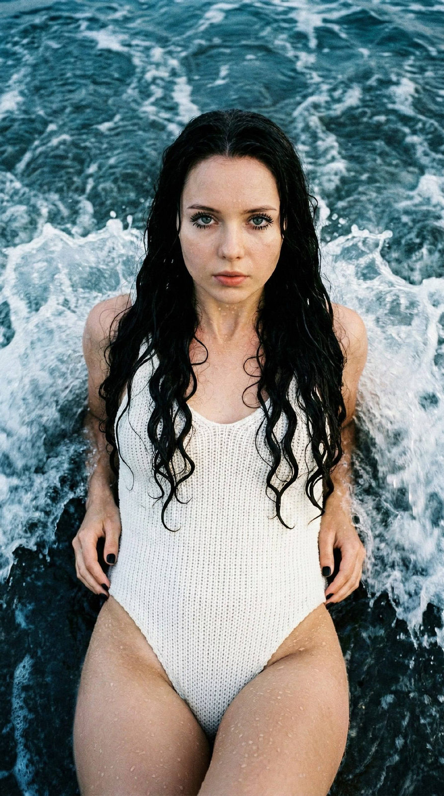 Cinematic Ocean Swimsuit Portrait