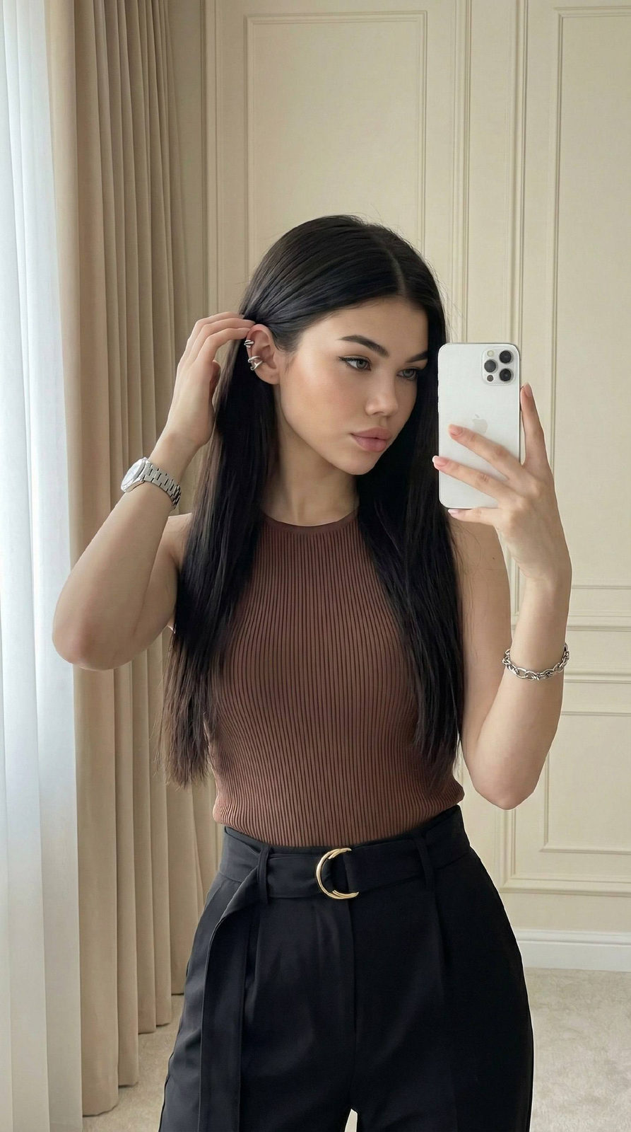 Mirror Selfie Fashion Portrait
