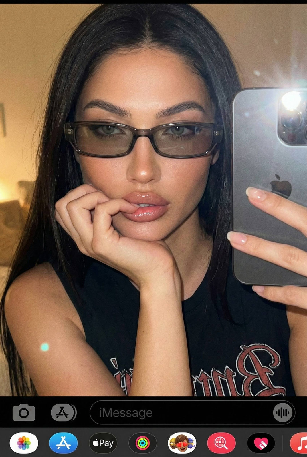 Intimate Front Camera Selfie