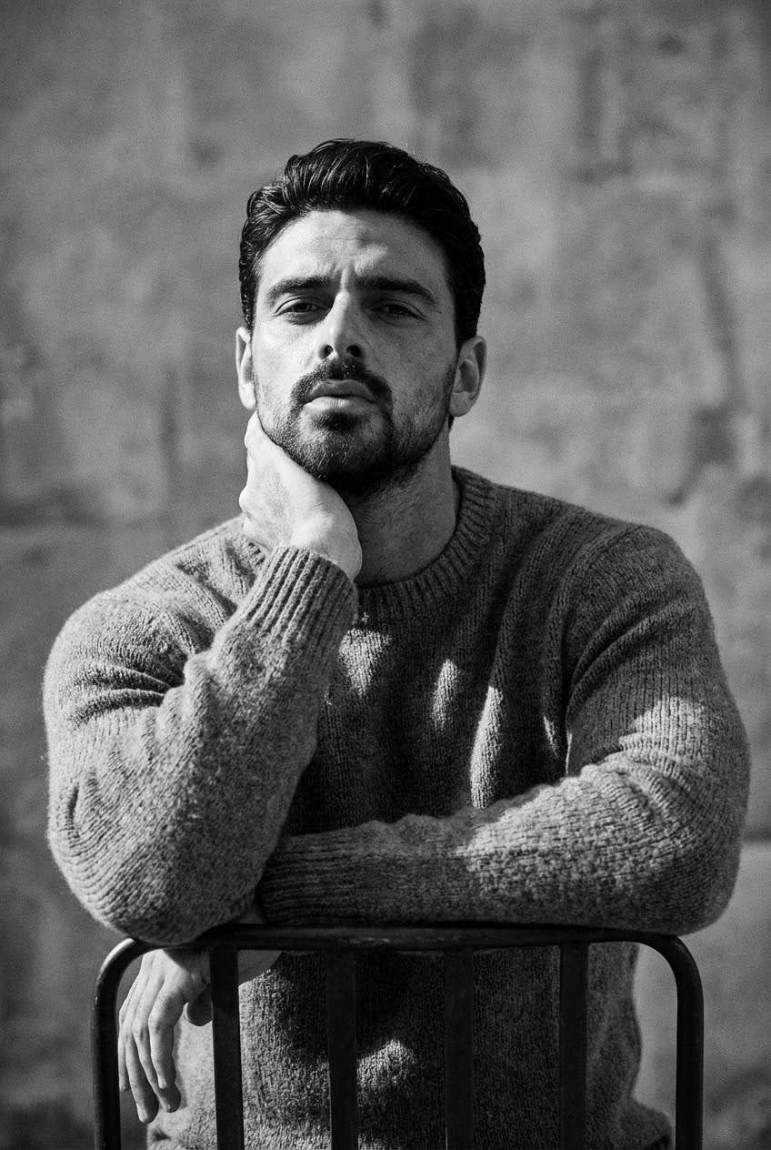 Cinematic Black and White Portrait