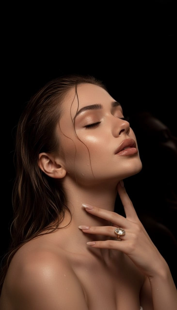 Wet Hair Sensual Portrait
