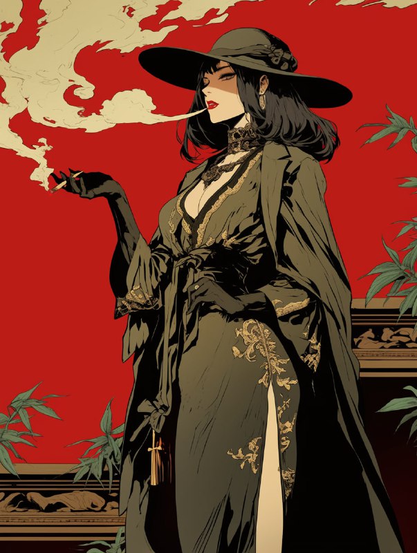 Silent Film Villain Classic Portrait