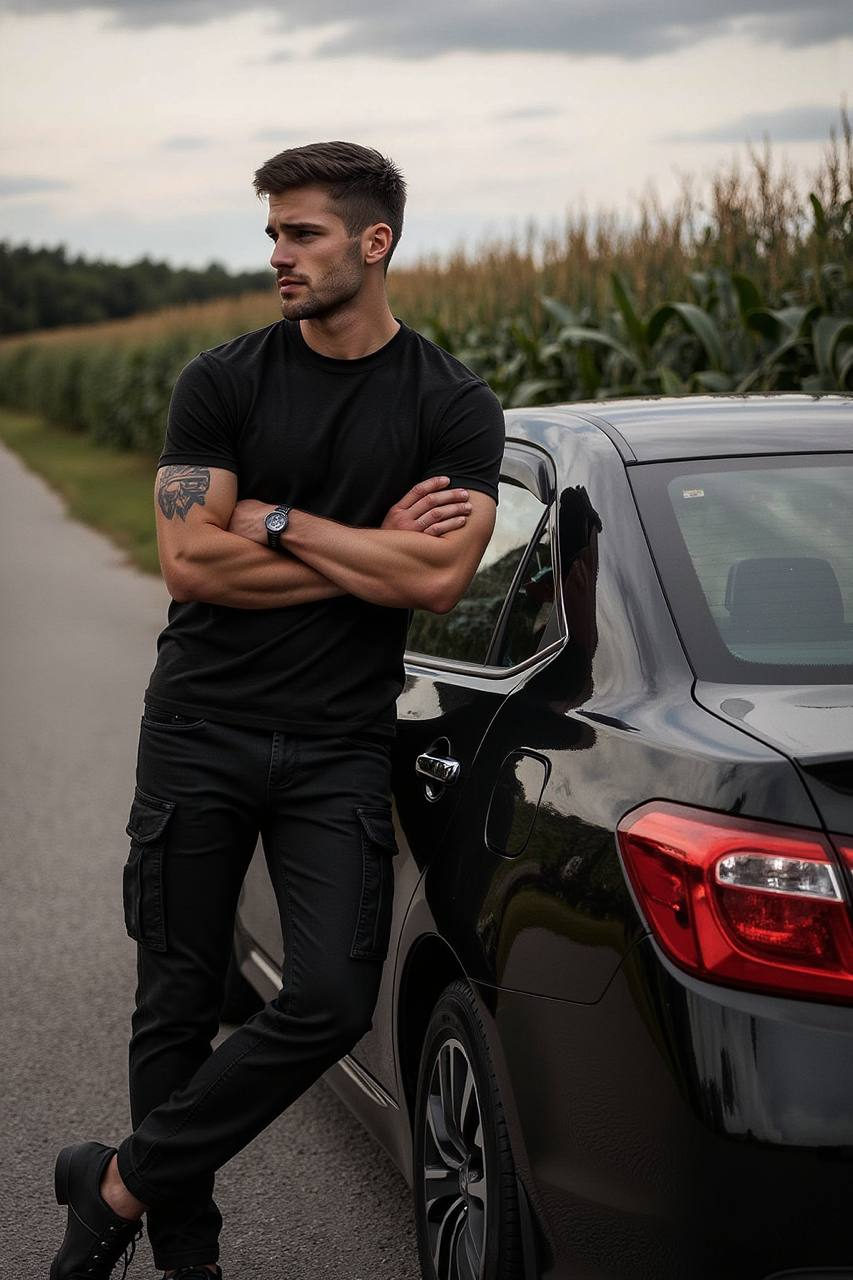 Rural Cool Rider Portrait