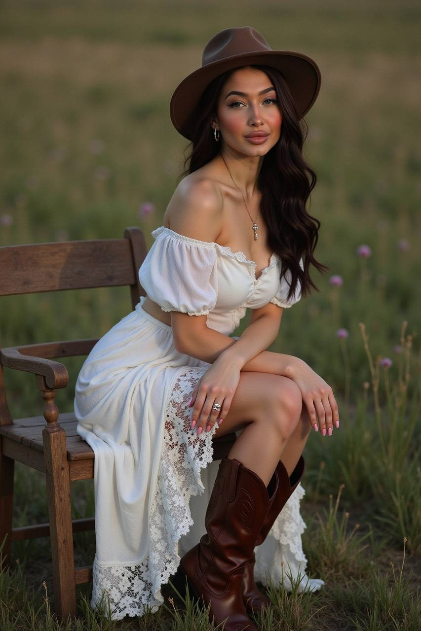 Cowgirl Twilight Poetic Editorial