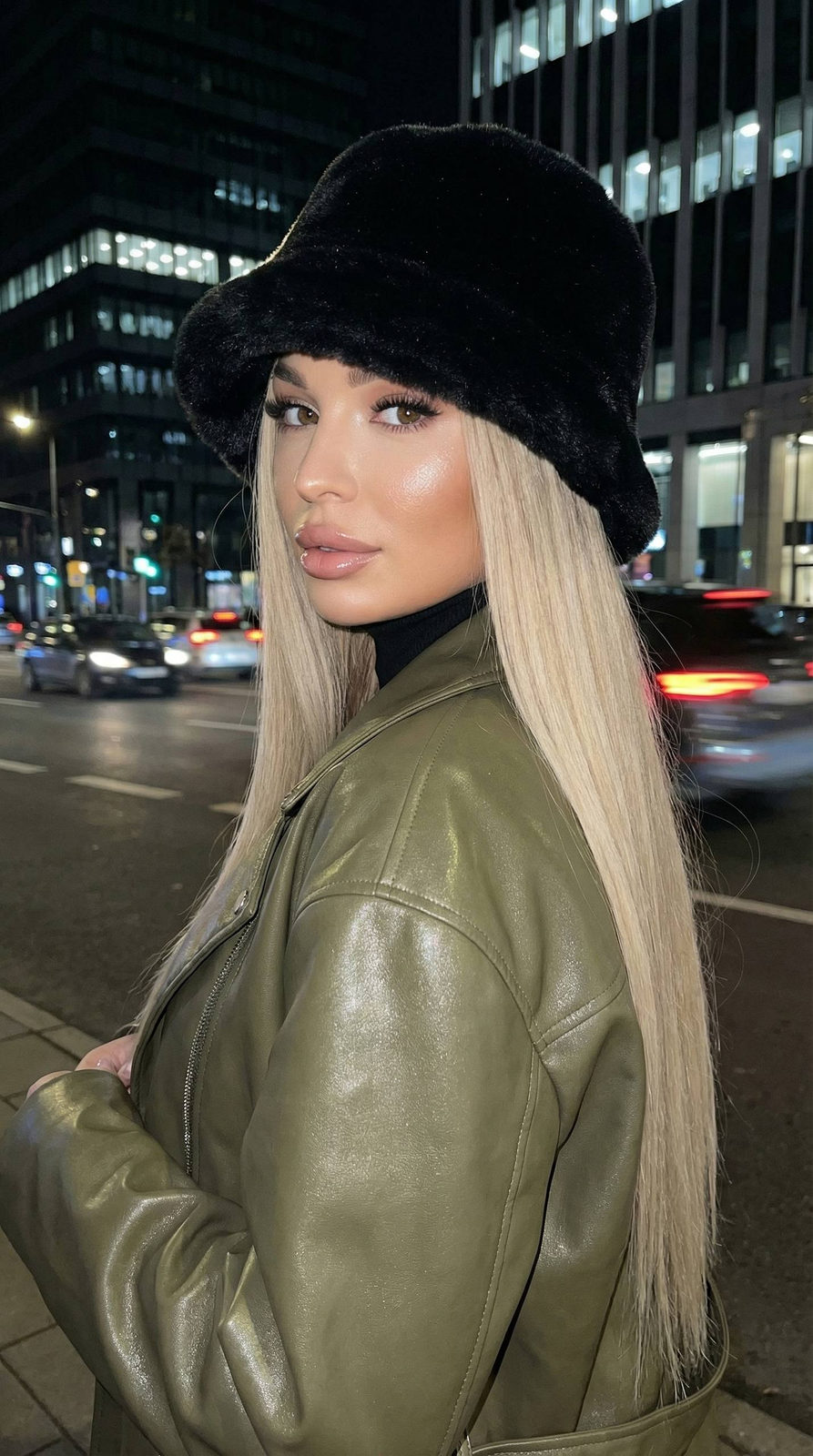 Night Street Flash Fashion Portrait
