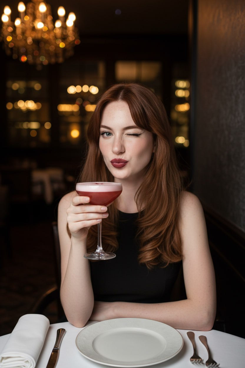 Chic Wink at Upscale Bar