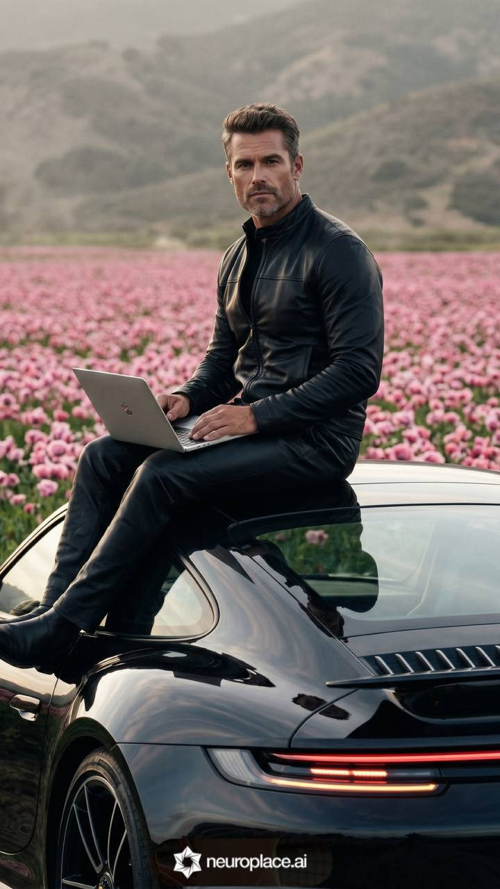 Black Porsche Pink Fields Fashion