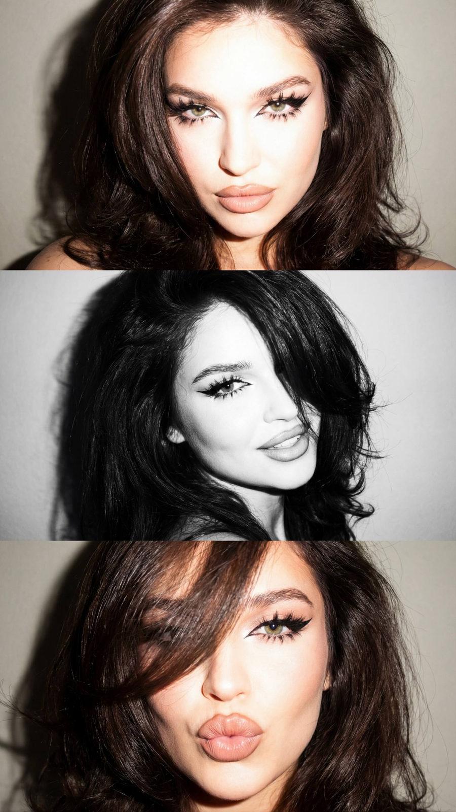 Authentic Y2K Flash Portrait Collage