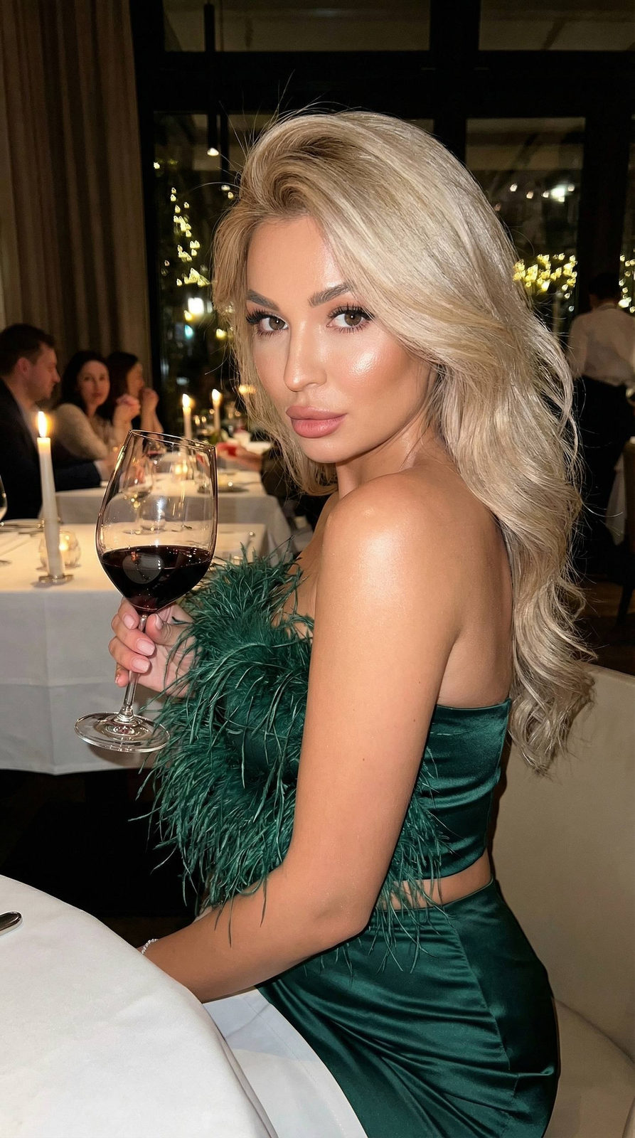 Candlelit Romance Feather Glamour