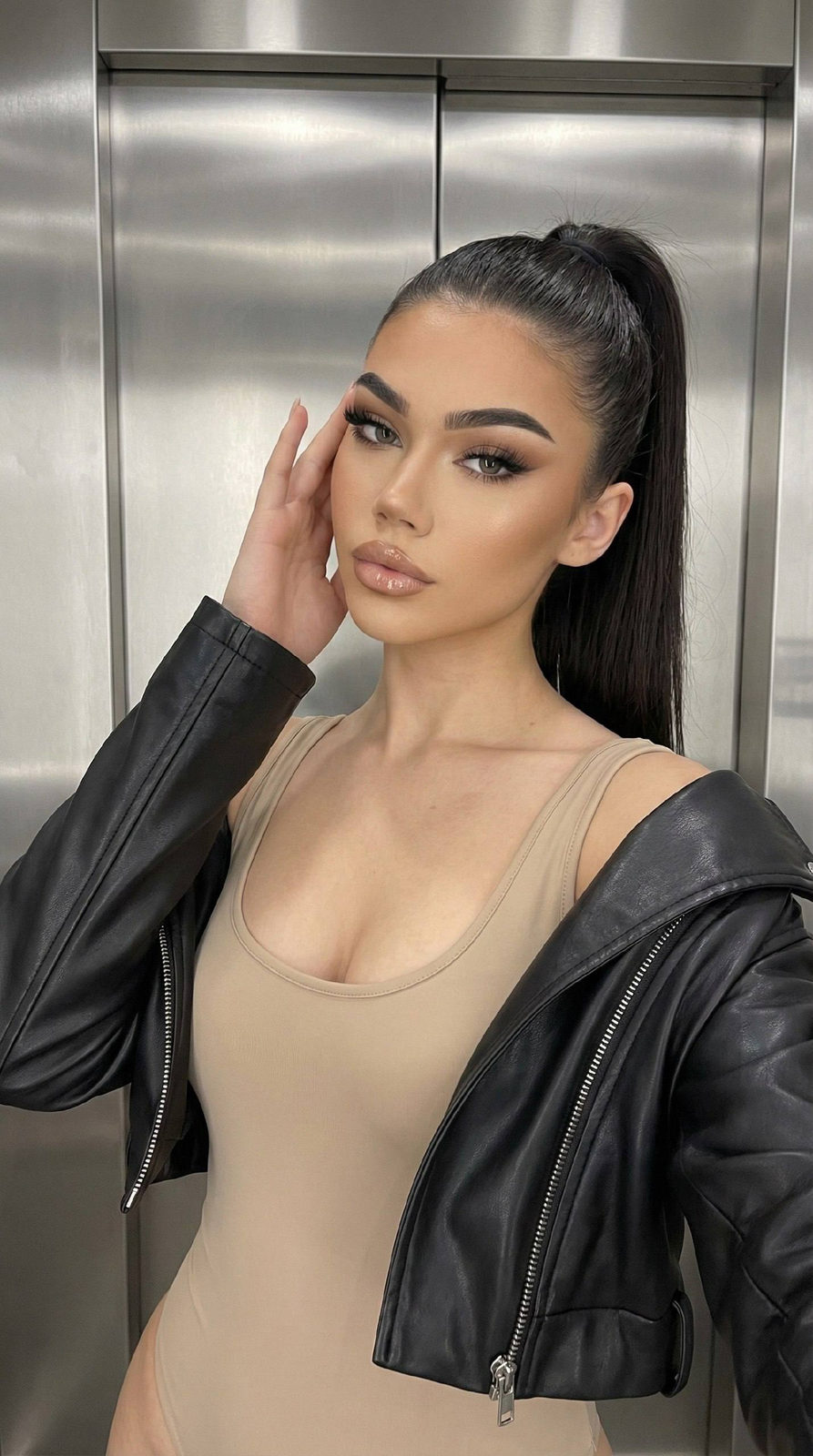 Elevator Glam Portrait Shot