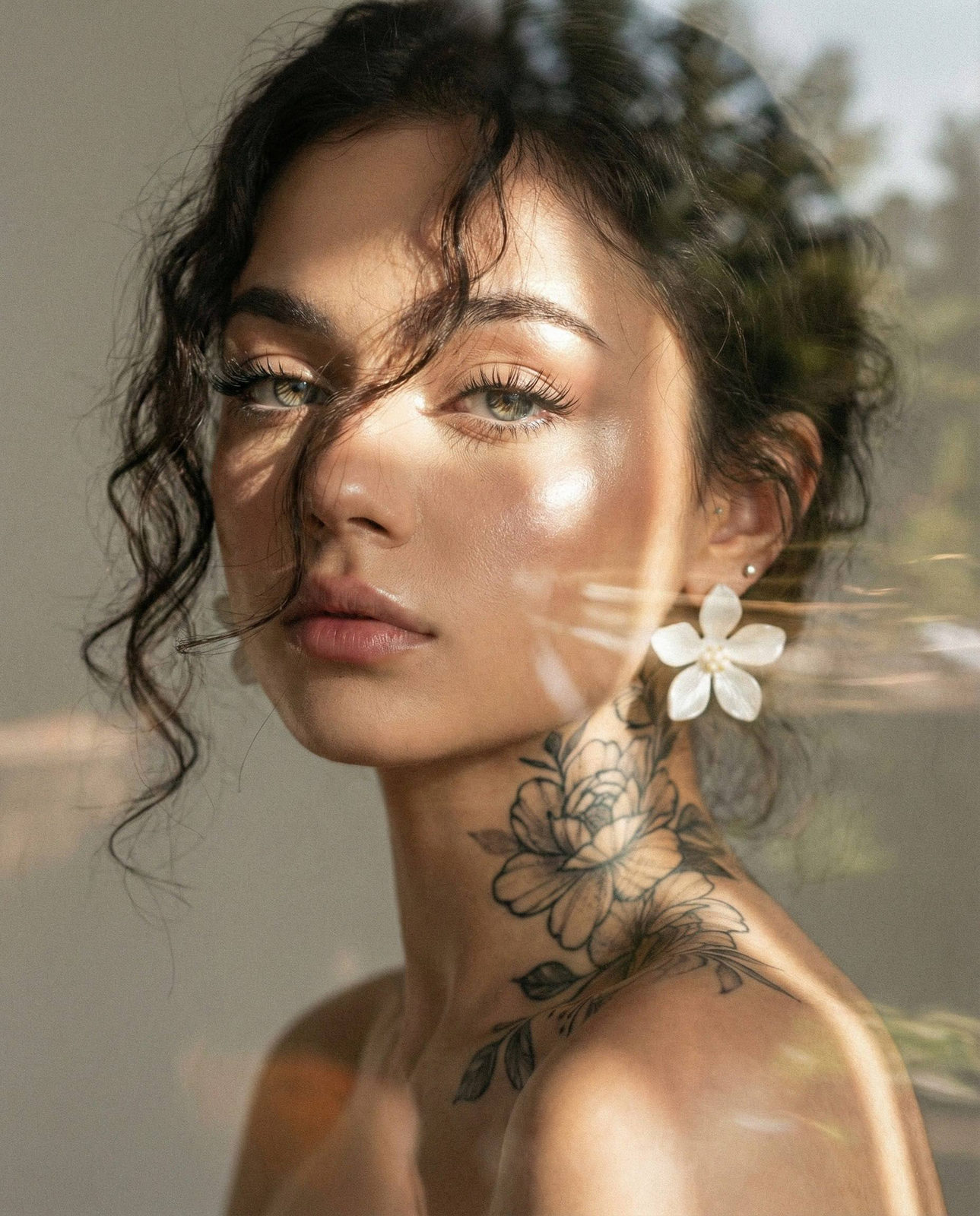 Cinematic Girl Portrait Close-Up