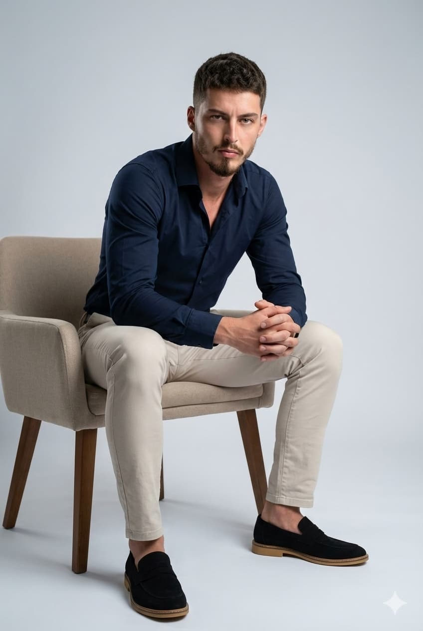 Confident Man Studio Portrait