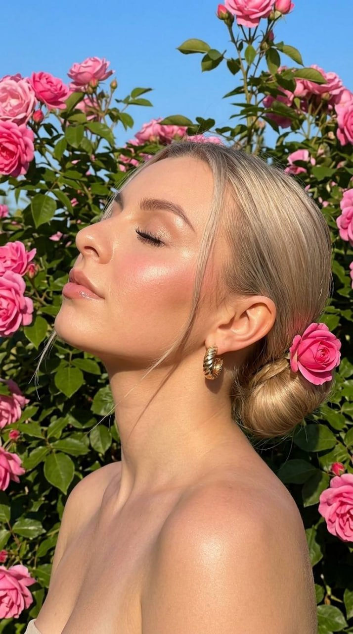 Summer Rose Side Profile Beauty