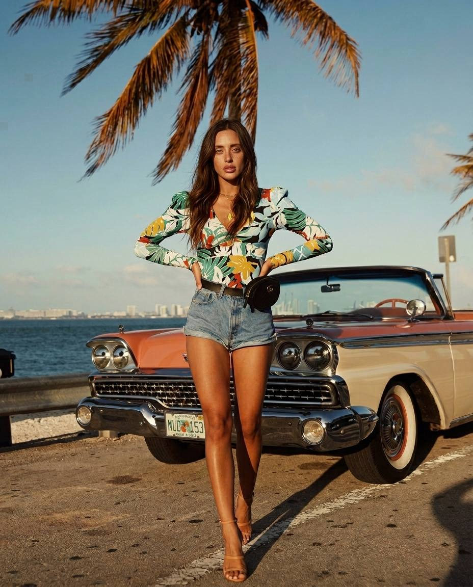 Retro Beach Fashion Editorial