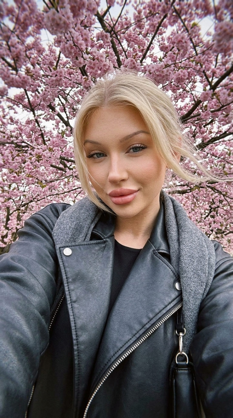 Sakura Selfie Girl Portrait
