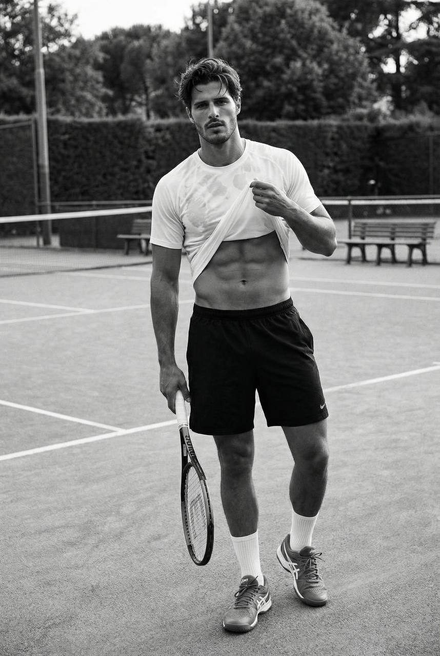 Tennis Athlete Post-Match Portrait