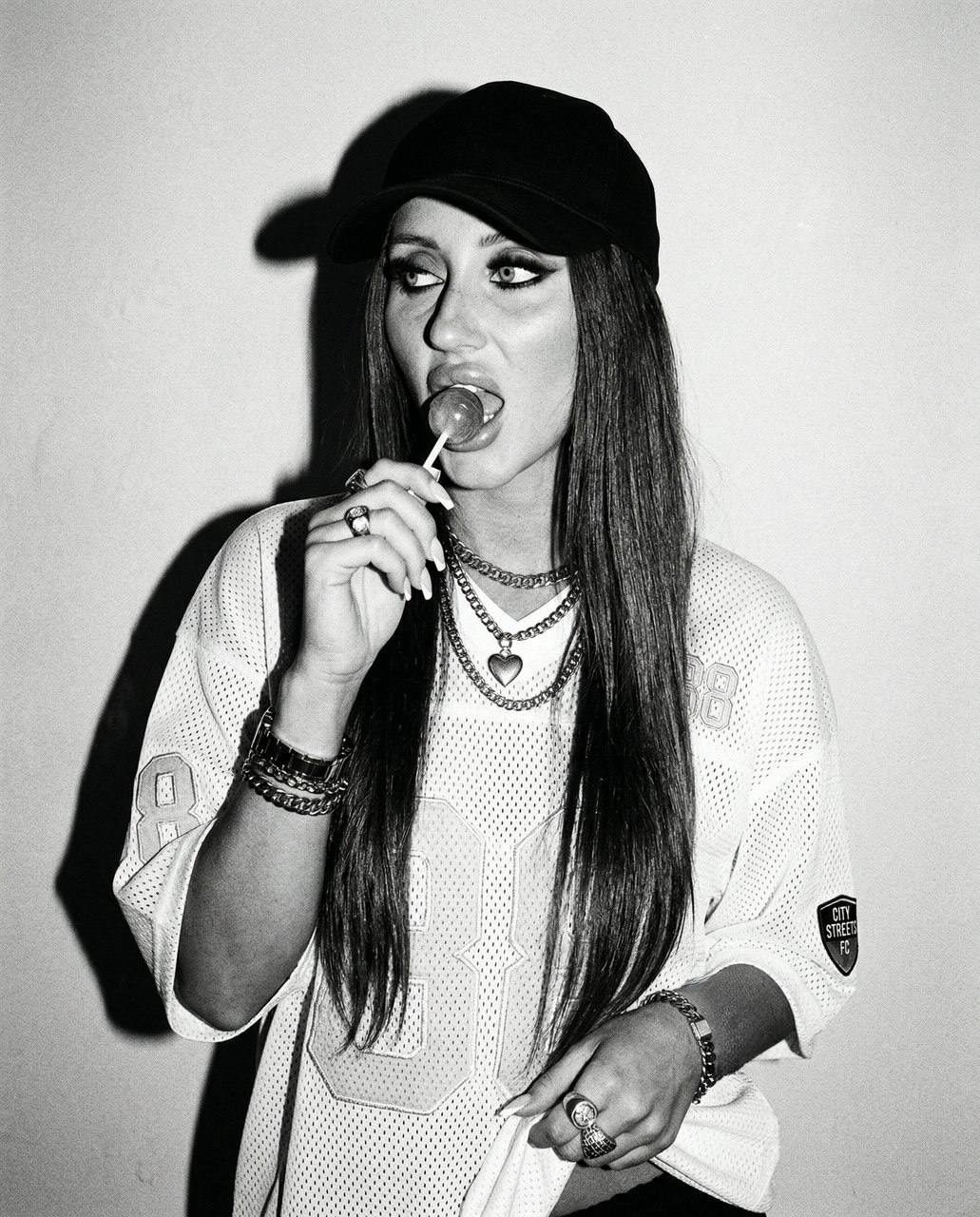 Street Style Girl Lollipop Portrait
