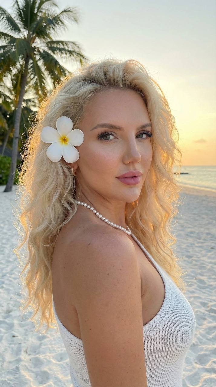 Tropical Beach Beauty Portrait