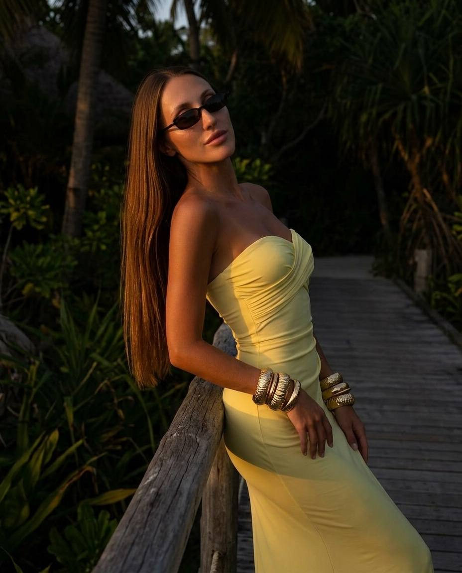 Twilight Beauty on Tropical Balcony