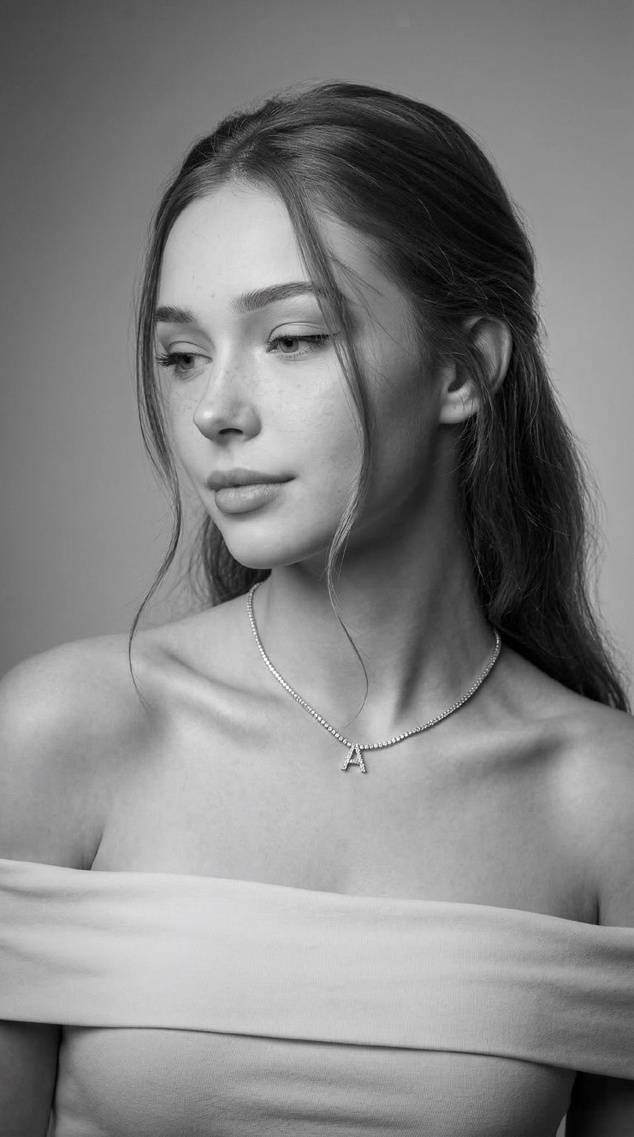 Cinematic BW Fashion Portrait