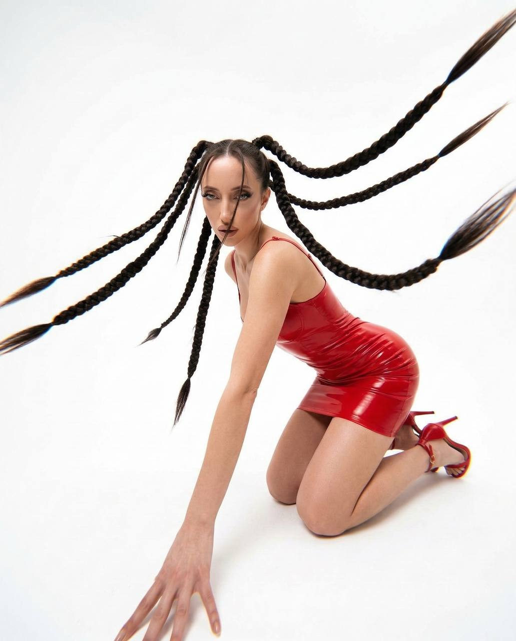 Red Latex Fashion Editorial