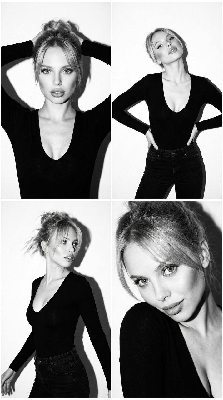 90s Film Noir Portrait Grid