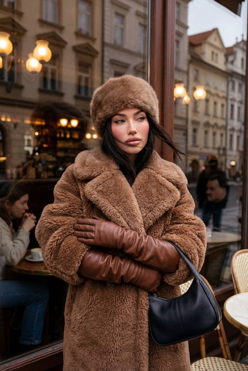 Luxury Fur Street Portrait