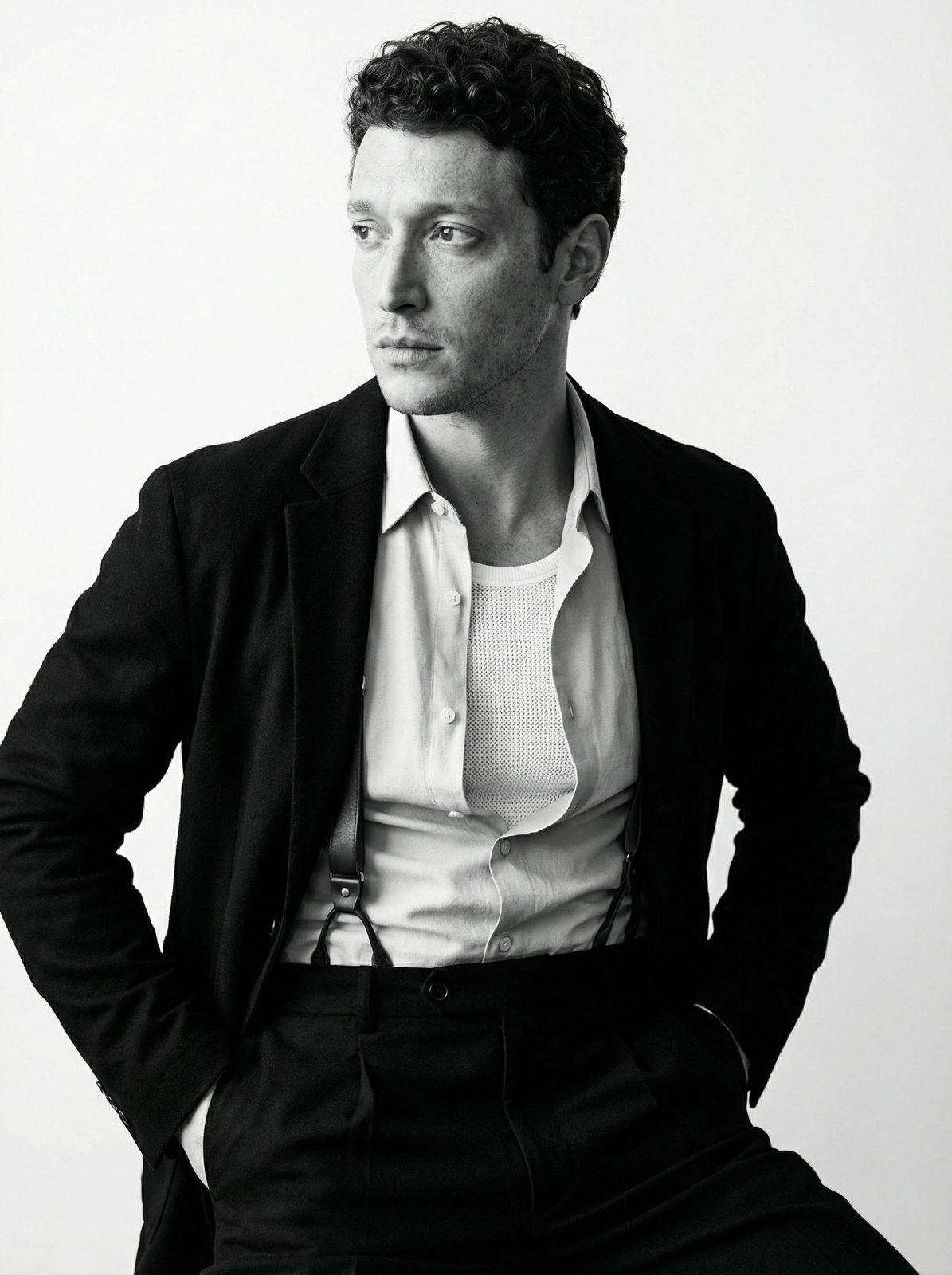 Vintage Monochrome Male Portrait